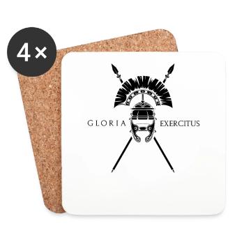 Roman Centurion - Gloria Exercitus - Coasters (set of 4) - white - Front