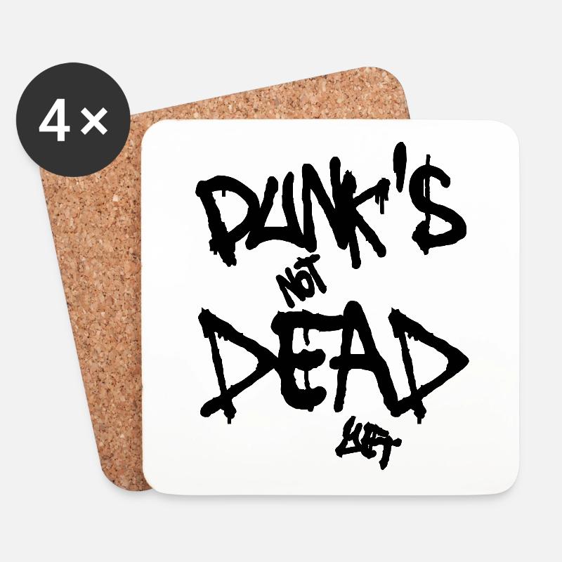 Punk ist noch nicht tot - Untersetzer (4er-Set) - Weiß