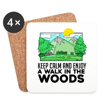 Mountains Hiking Mountaineering Mountains Gift - Coasters (set of 4) - white - Front