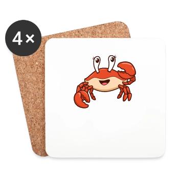 Kawaii Cancer - Coasters (set of 4) - white - Front