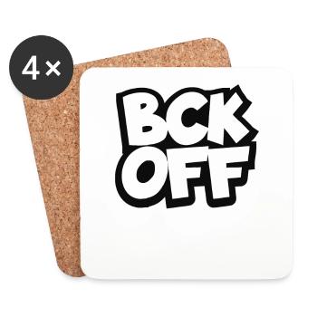 Back – Fuck yourself - Coasters (set of 4) - white - Front