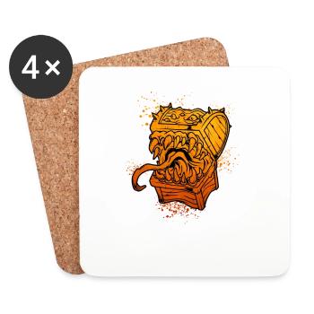 Colorful Mimic - Coasters (set of 4) - white - Front