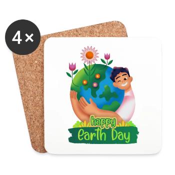 International Earth Day - Coasters (set of 4) - white - Front