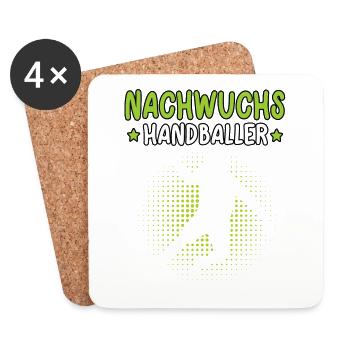 Handball Nachwuchs Handballer Handballerin - Untersetzer (4er-Set) - Weiß - Vorne