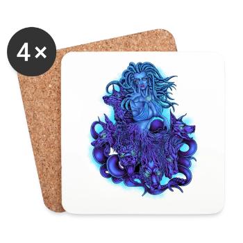 Mythologie grecque - Scylla - Dessous de verre (lot de 4) - blanc - Devant