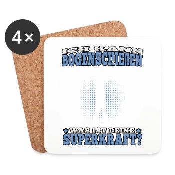 Bogenschießen Sperkraft Bogenschütze Bogenschützen - Untersetzer (4er-Set) - Weiß - Vorne