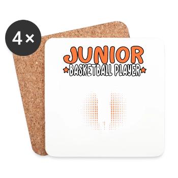 Junior Basketball Player Basketballer - Untersetzer (4er-Set) - Weiß - Vorne