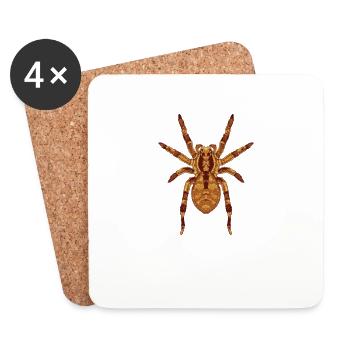 Drawing of a Nosferatu spider - Coasters (set of 4) - white - Front
