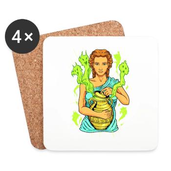 Pandora's Box - Coasters (set of 4) - white - Front
