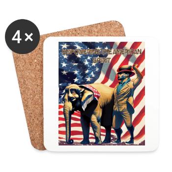 Empowering the American Spirit - Coasters (set of 4) - white - Front