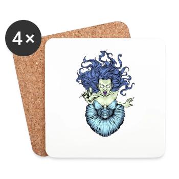 Banshee - Coasters (set of 4) - white - Front