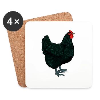 Jersey Giant - Coasters (set of 4) - white - Front