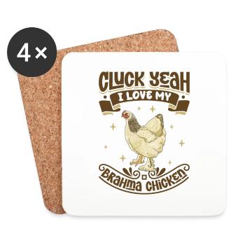 I love my Brahma - Coasters (set of 4) - white - Front
