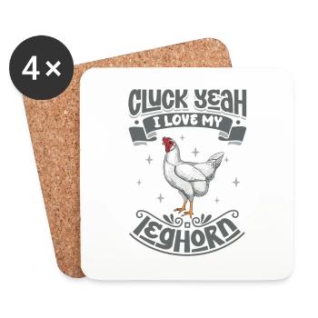 I love my Leghorn - Coasters (set of 4) - white - Front