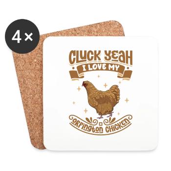 I love my Orpington - Coasters (set of 4) - white - Front