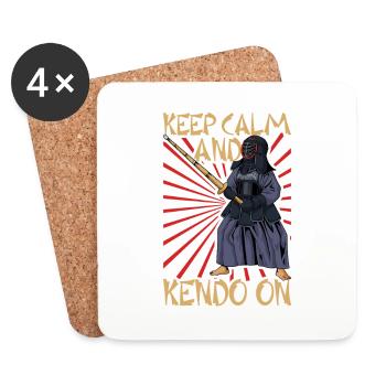 Keep Calm - Kendo - Coasters (set of 4) - white - Front