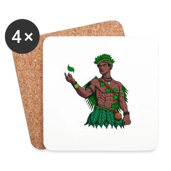 God of Yoruba Religion - Osanyin - Coasters (set of 4) - white - Front