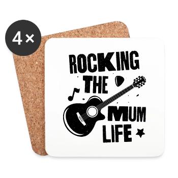 Faire basculer la vie de maman - Dessous de verre (lot de 4) - blanc - Devant