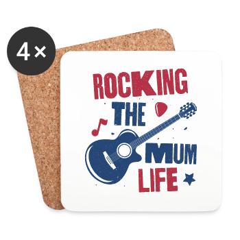 Faire basculer la vie de maman - Dessous de verre (lot de 4) - blanc - Devant