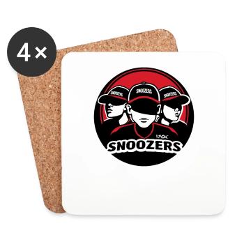 Baseball Team Parody: The Snoring Noses - Coasters (set of 4) - white - Front