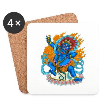 Bouddhisme Dieu Bodhisattva Vajrapani - Dessous de verre (lot de 4) - blanc - Devant