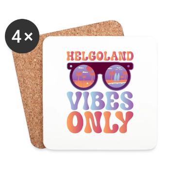 Good atmosphere on Heligoland - Coasters (set of 4) - white - Front