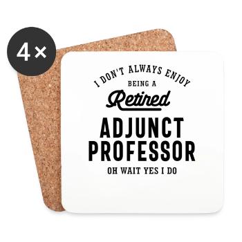 Retired Adjunct Professor Pride - Coasters (set of 4) - white - Front