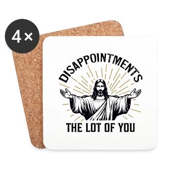 Disappointments The Lot Of You - Coasters (set of 4) - white - Front