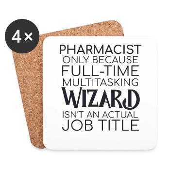 Pharmacist Wizard Apotheke - Untersetzer (4er-Set) - Weiß - Vorne