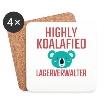 Storage Manager Koalafied - Coasters (set of 4) - white - Front