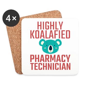 Pharmacy technician Koalafied - Untersetzer (4er-Set) - Weiß - Vorne