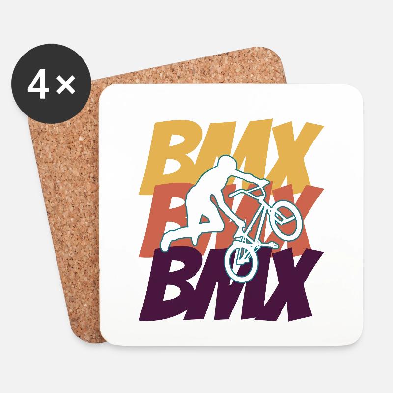 BMX BMX BMX - Untersetzer (4er-Set) - Weiß