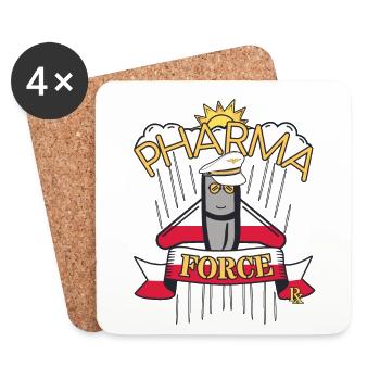 Apotheke Polen Pharma Force - Untersetzer (4er-Set) - Weiß - Vorne