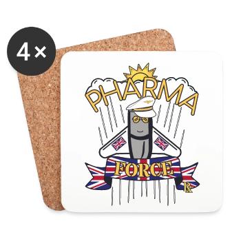 Apotheke UK Pharma Force - Untersetzer (4er-Set) - Weiß - Vorne