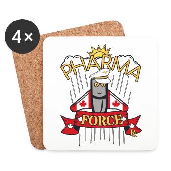Apotheke Kanada Pharma Force - Untersetzer (4er-Set) - Weiß - Vorne