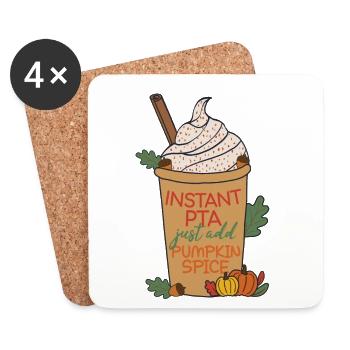 Instant PTA Pumpkin Spice | Apotheke - Untersetzer (4er-Set) - Weiß - Vorne