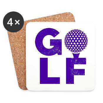 Golf - Golf Club Goldspieler Birdie Elite Luxury - Coasters (set of 4) - white - Front