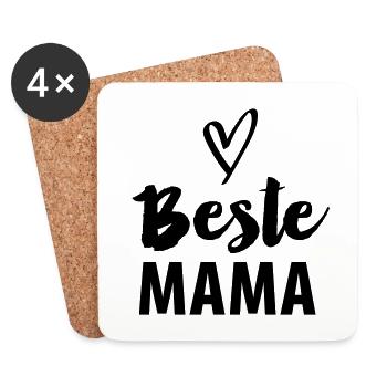 Best Mom - Coasters (set of 4) - white - Front