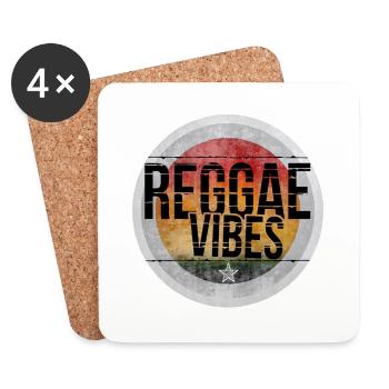 Reggae Vibes - Coasters (set of 4) - white - Front