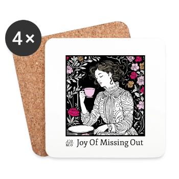 Joy Of Missing Out - Untersetzer (4er-Set) - Weiß - Vorne