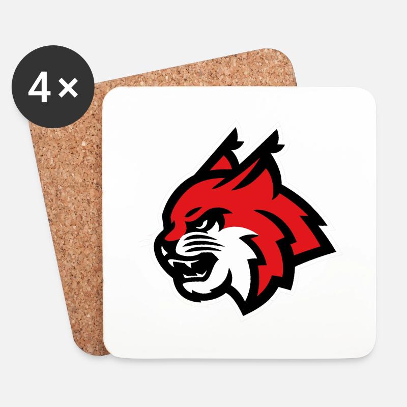 Luchs - Untersetzer (4er-Set) - Weiß