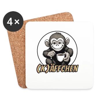 Käffchen - Untersetzer (4er-Set) - Weiß - Vorne