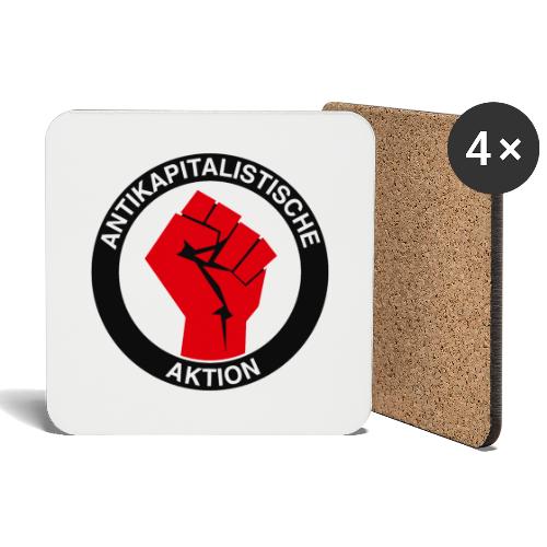 Antikapitalistische Aktion - Untersetzer (4er-Set)