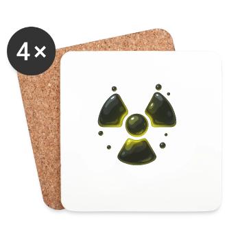 Radioactive - Coasters (set of 4) - white - Front