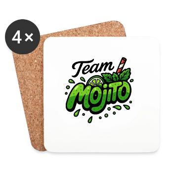 Team Mojito - Dessous de verre (lot de 4) - blanc - Devant