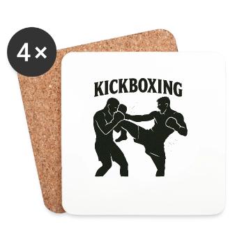 Boxing - Coasters (set of 4) - white - Front