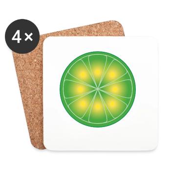 LimeWire old - Chemise design Unisexe - Dessous de verre (lot de 4) - blanc - Devant
