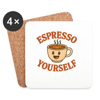 Espresso yourself - Untersetzer (4er-Set) - Weiß - Vorne
