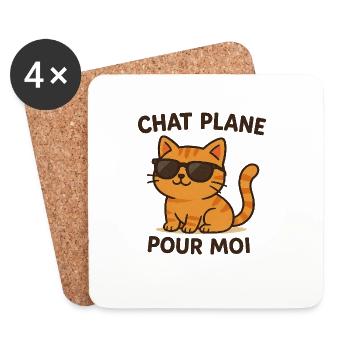 Sun Cat Style - Coasters (set of 4) - white - Front