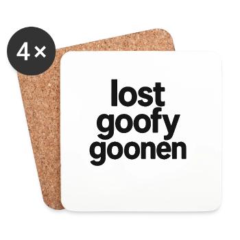 lost_goofy_goonen - Coasters (set of 4) - white - Front